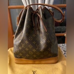 Luis Vuitton Brown Coated Bucket Bag